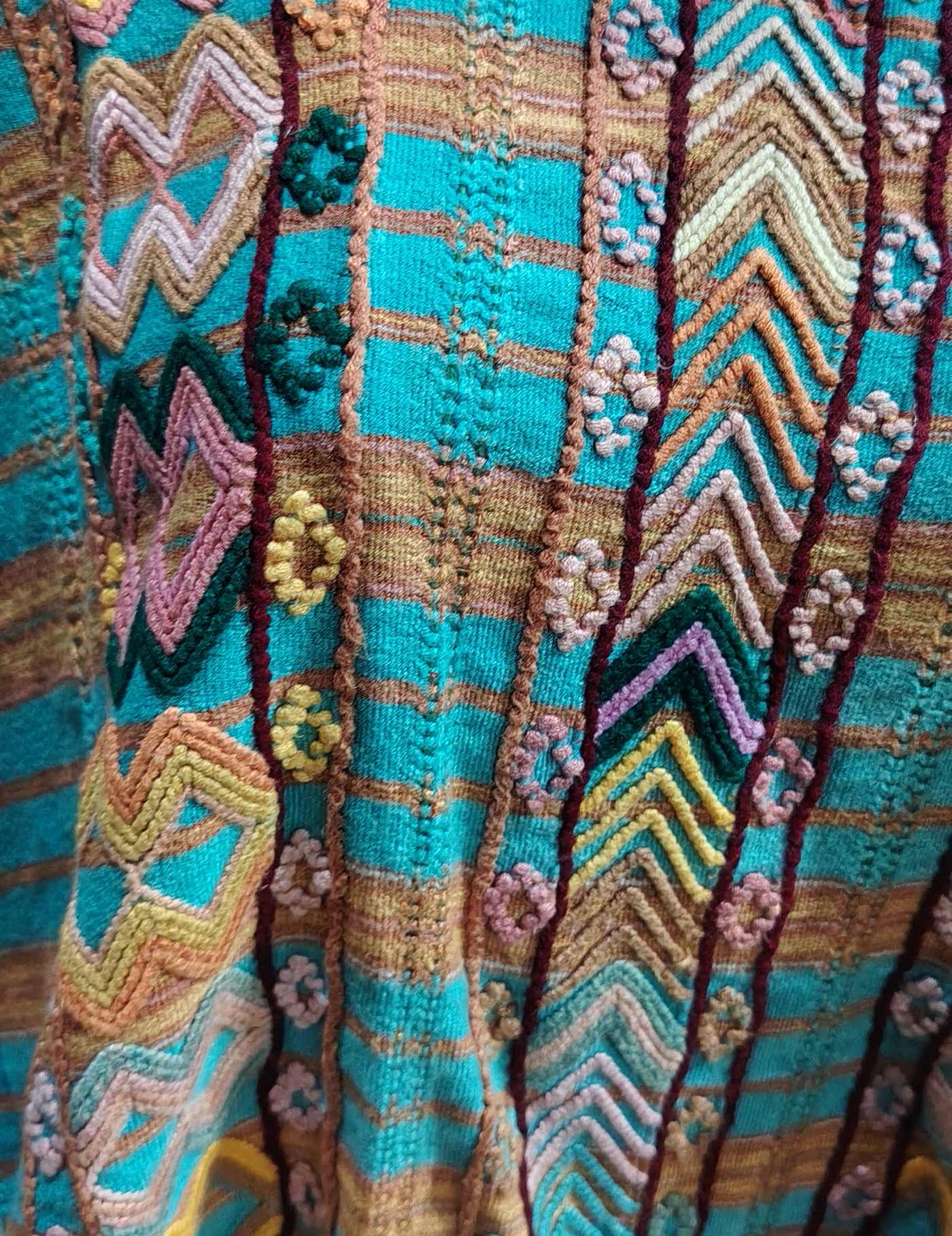 Blue and Brown Colotenango Huipil #7-554