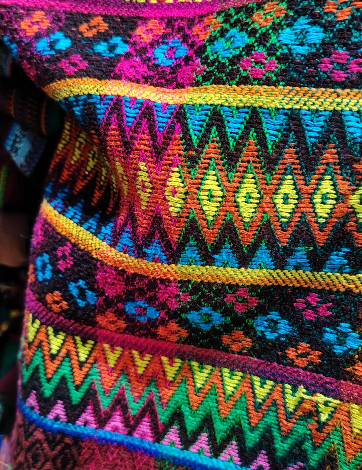 Brightly Coloured Totonicapán Huipil #7-558