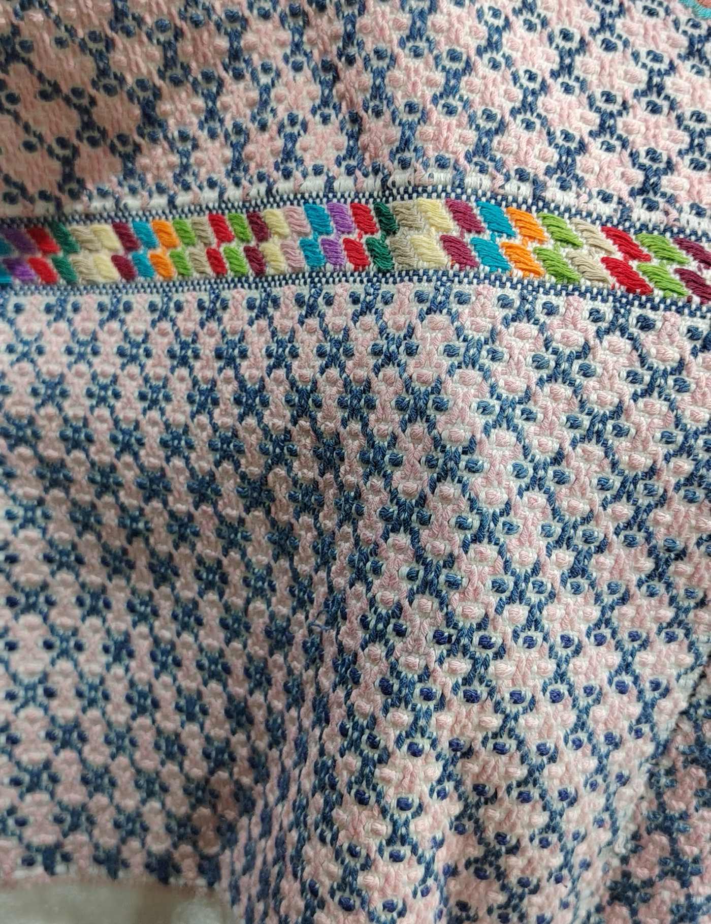 Blue and Pink San Lucas Tolimán Huipil #7-561