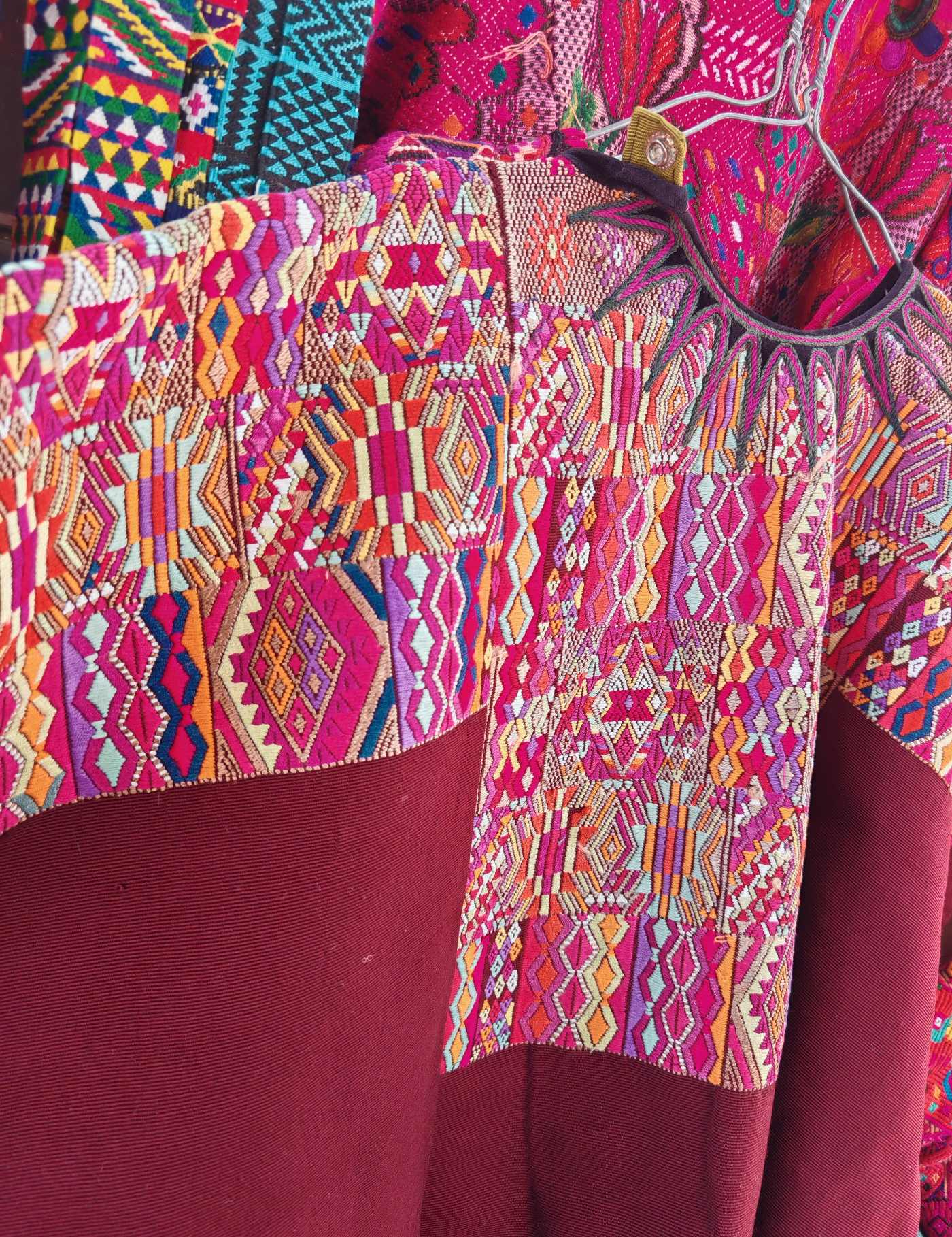 Brown Geometric, Chichicastenango Huipil #8-17