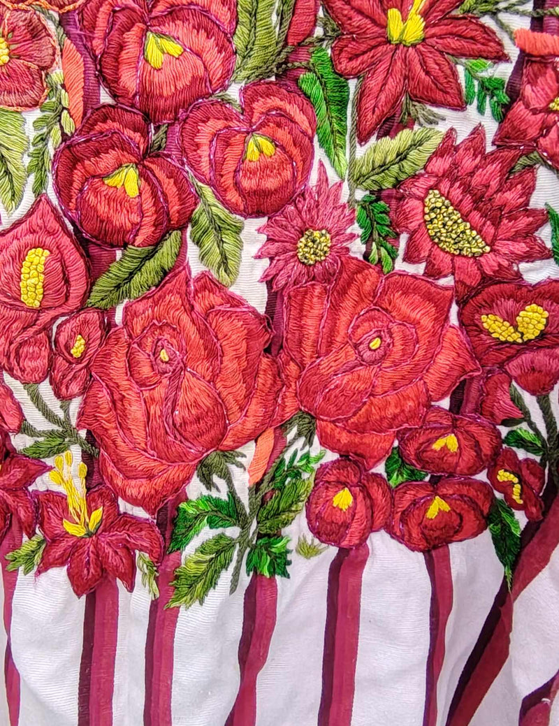 Red and White Santiago Huipil #8-24