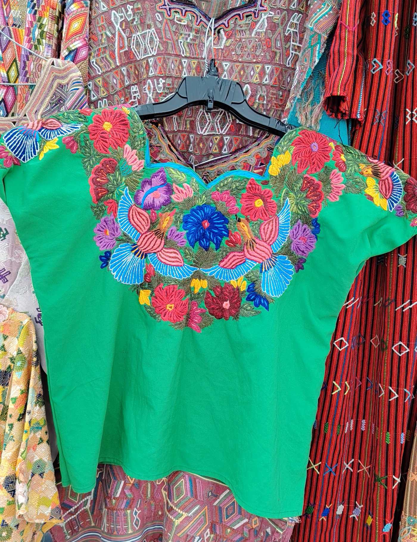 Flowers and Birds Totonicapán Huipil #8-31