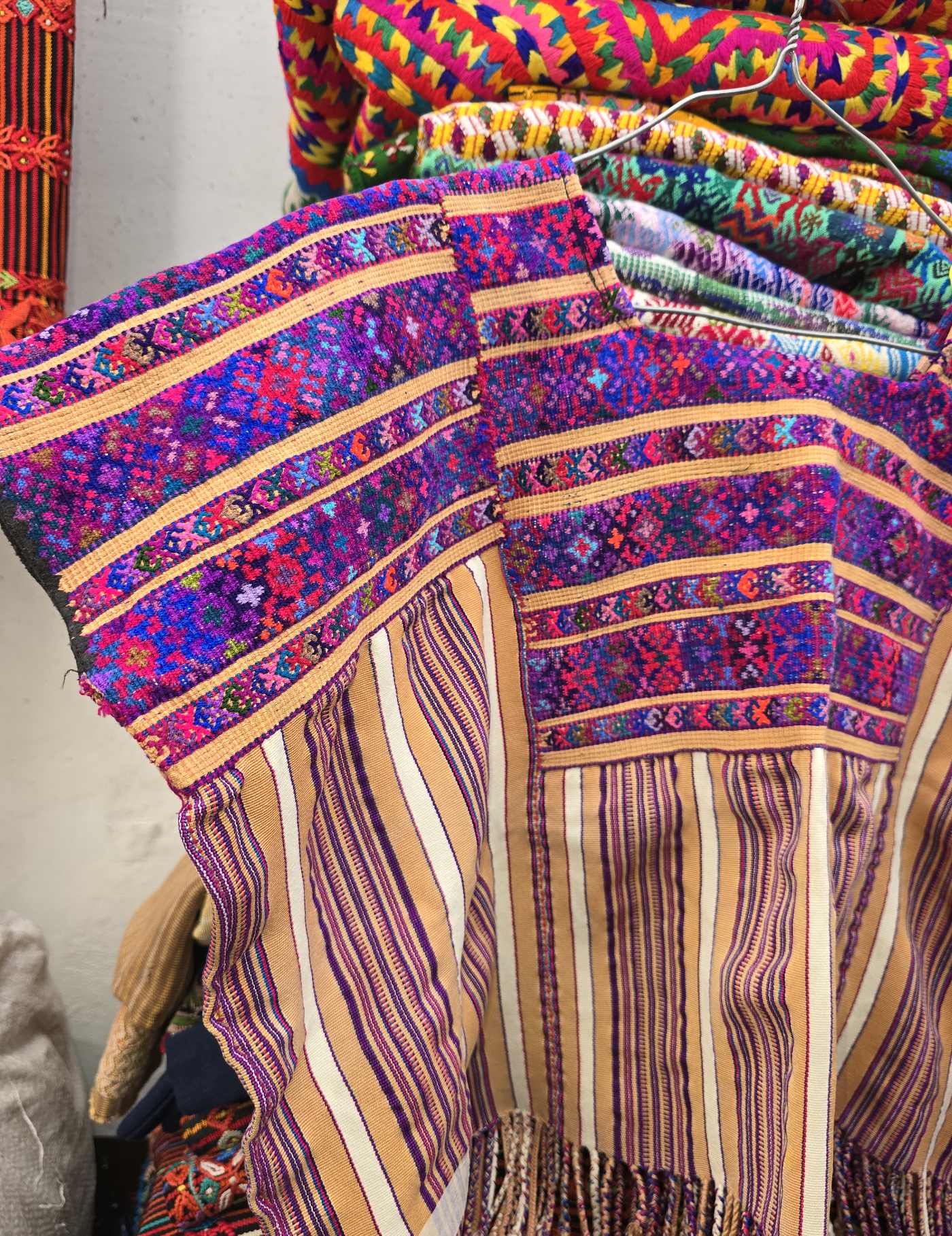 Purple and Beige Todos Santos Huipil #8-47