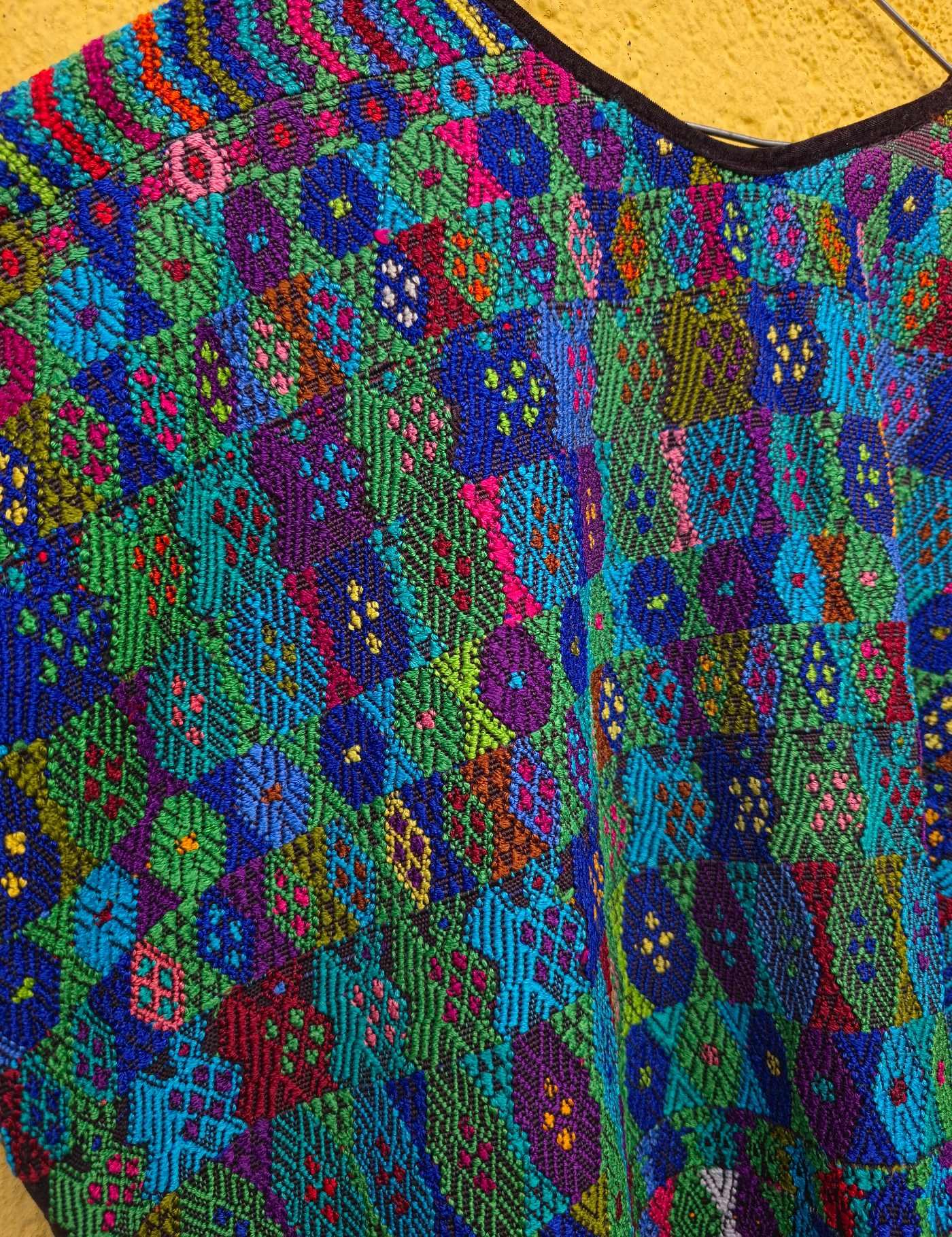 Ocean Coloured Totonicapán Huipil #8-52