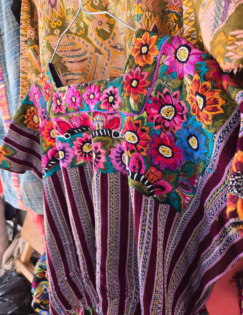 Flowers and butterflies Patzún Huipil #8-80