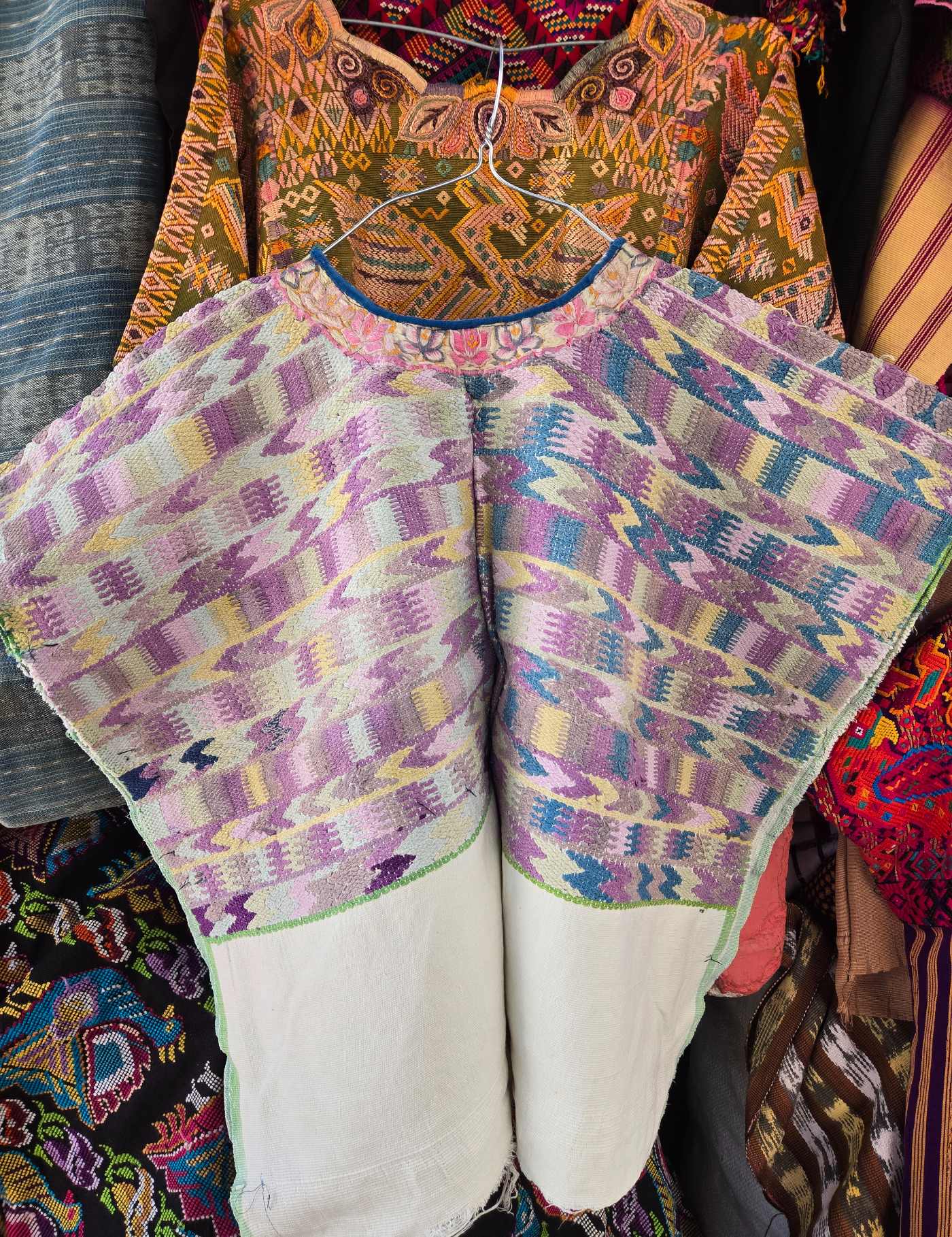 Two Toned Geometric Chichicastenango Huipil #8-82
