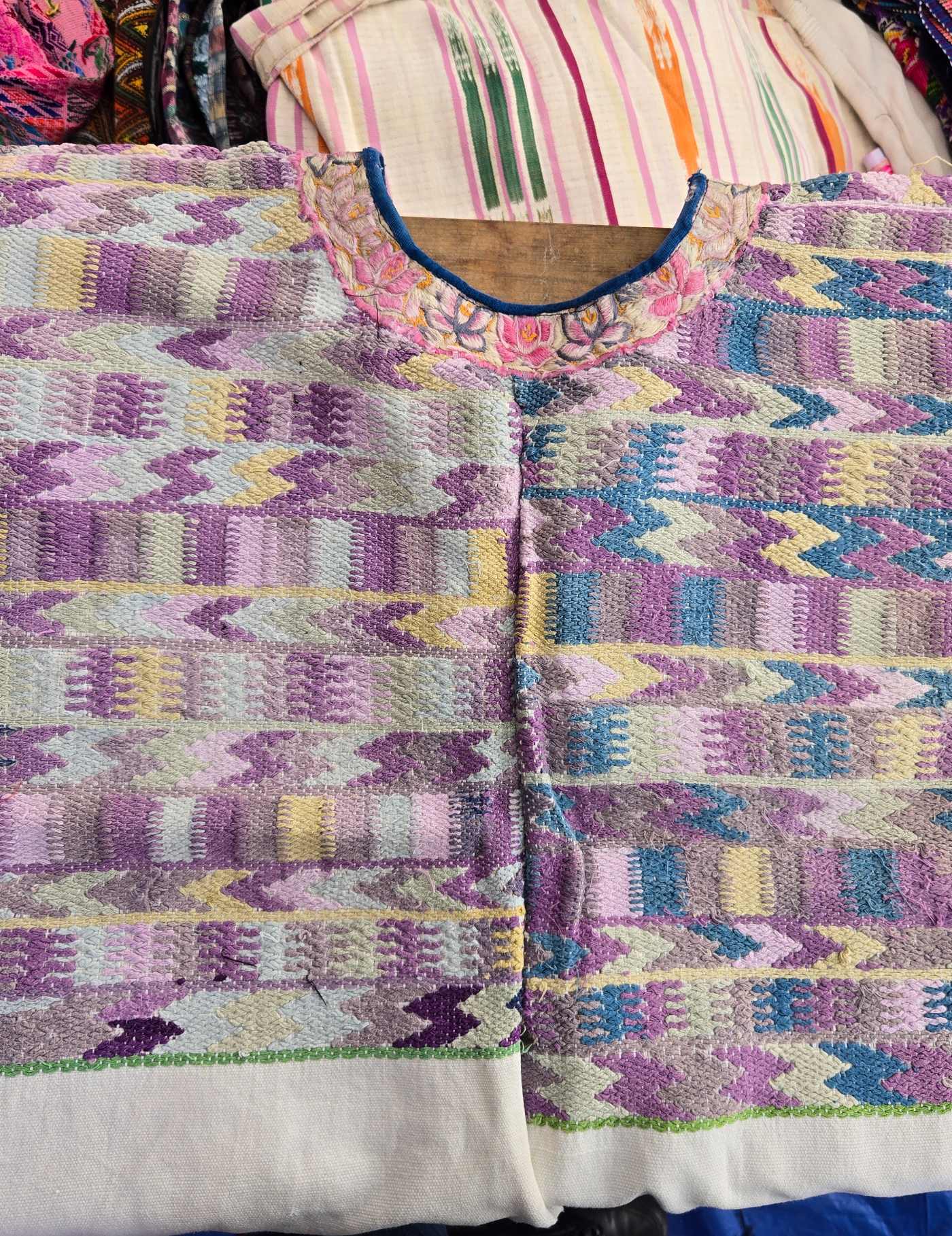 Two Toned Geometric Chichicastenango Huipil #8-82