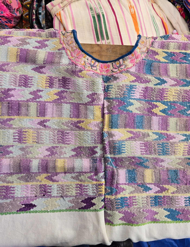 Two Toned Geometric Chichicastenango Huipil #8-82