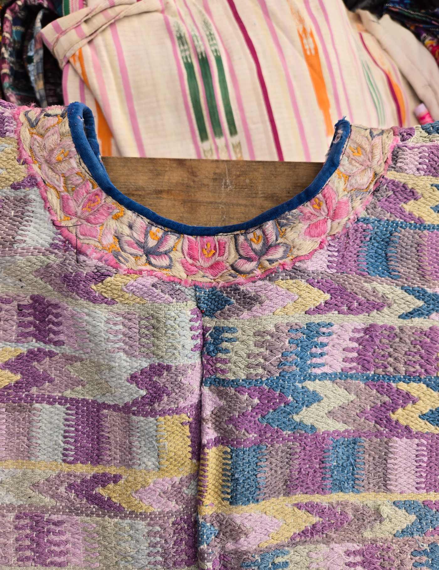 Two Toned Geometric Chichicastenango Huipil #8-82