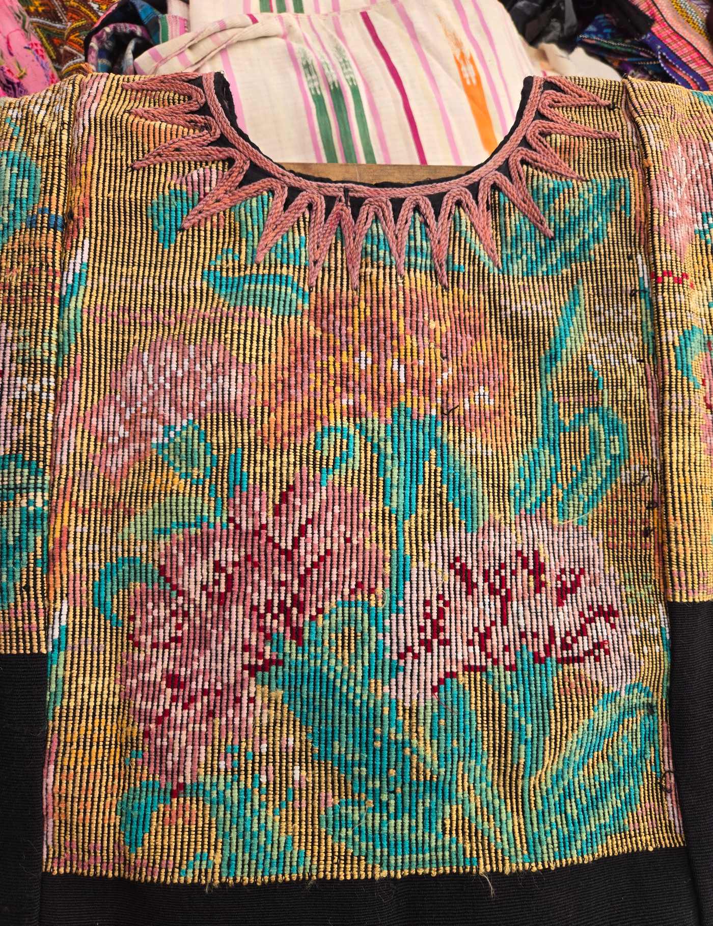 Pastel Floral Chichicastenango Huipil #8-85