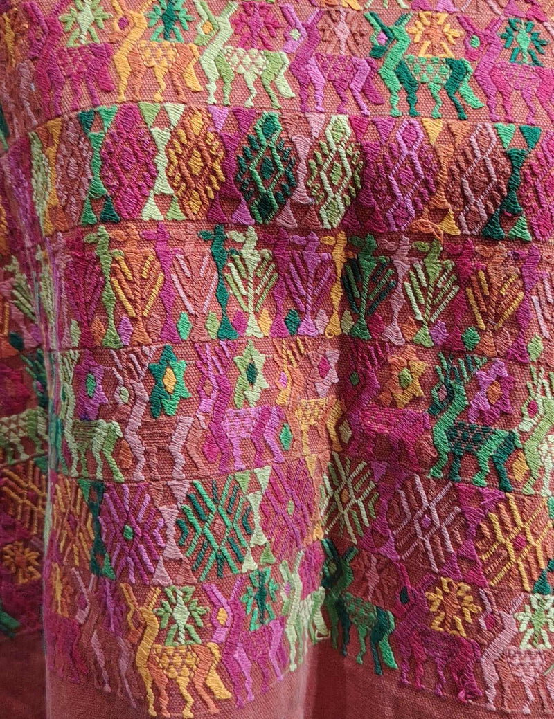 Burnt Orange Cobán Huipil #8-106