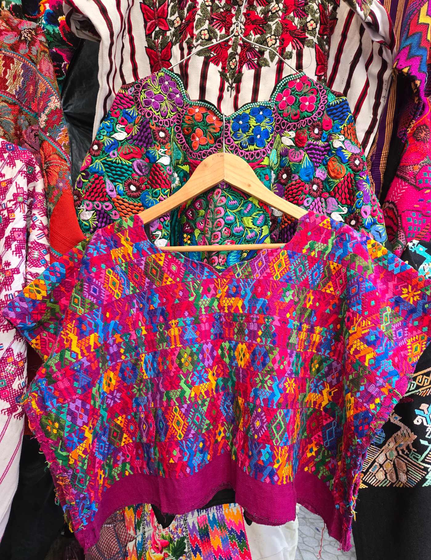 Colourful on Purple Cobán Huipil #8-126