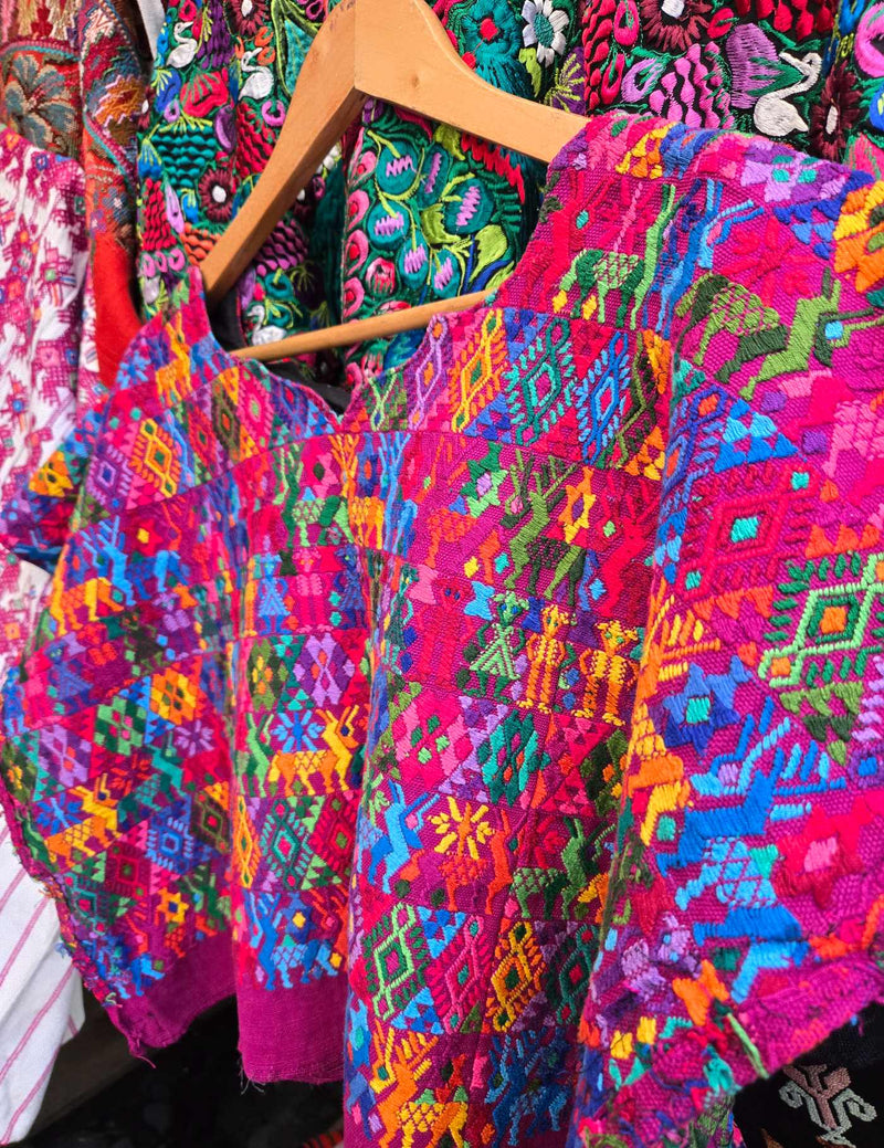 Colourful on Purple Cobán Huipil #8-126