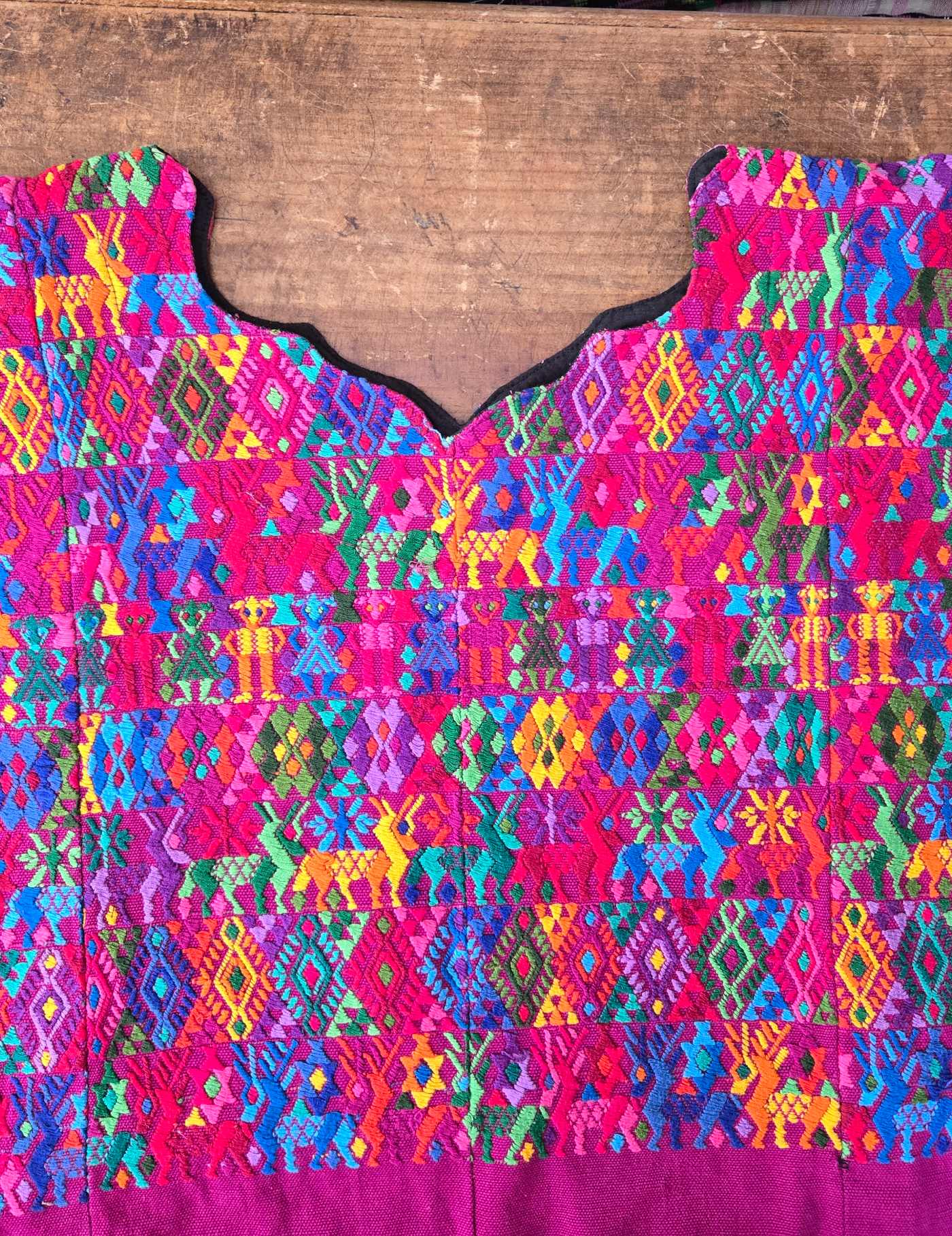 Colourful on Purple Cobán Huipil #8-126