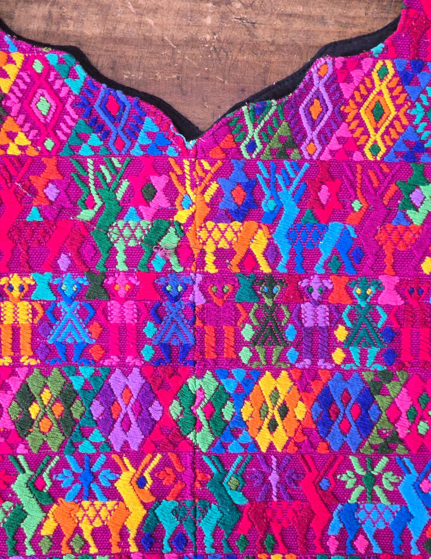 Colourful on Purple Cobán Huipil #8-126