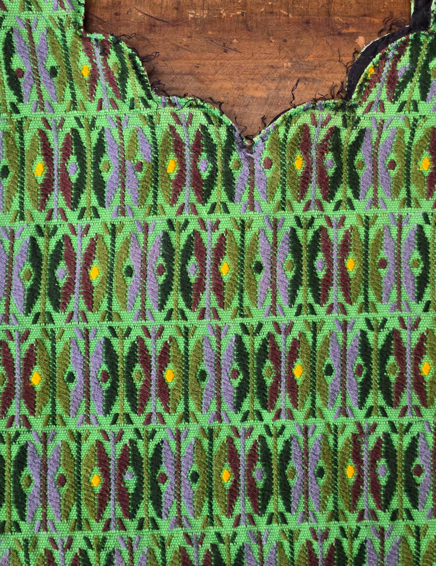 Lime Green Retro Cobán Huipil #8-127