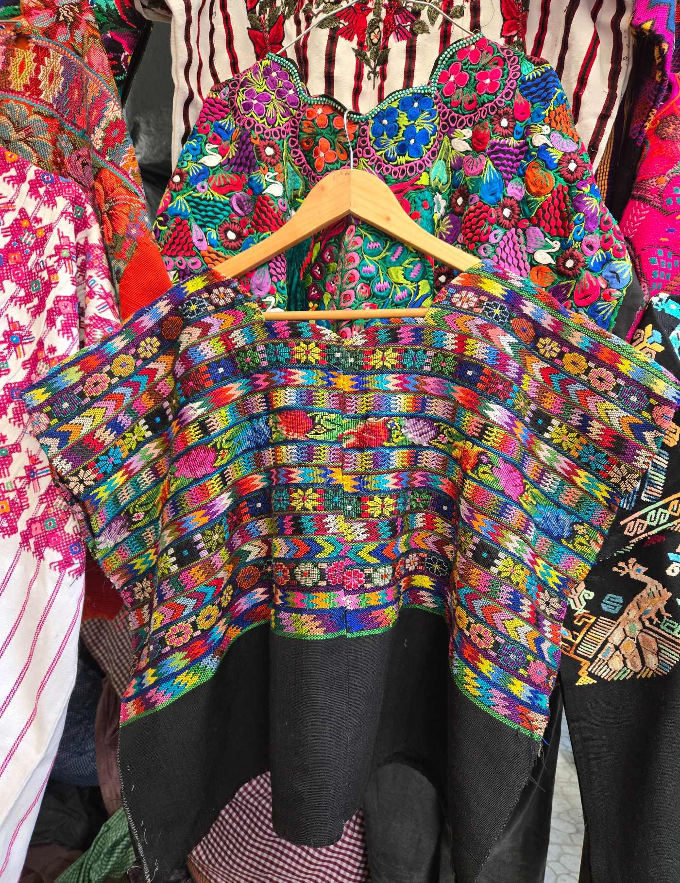 Colourful Geometric San martín jilotepeques Huipil #8-136