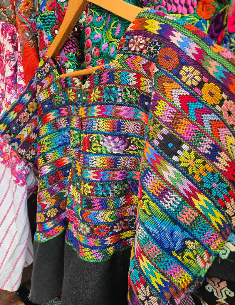 Colourful Geometric San martín jilotepeques Huipil #8-136