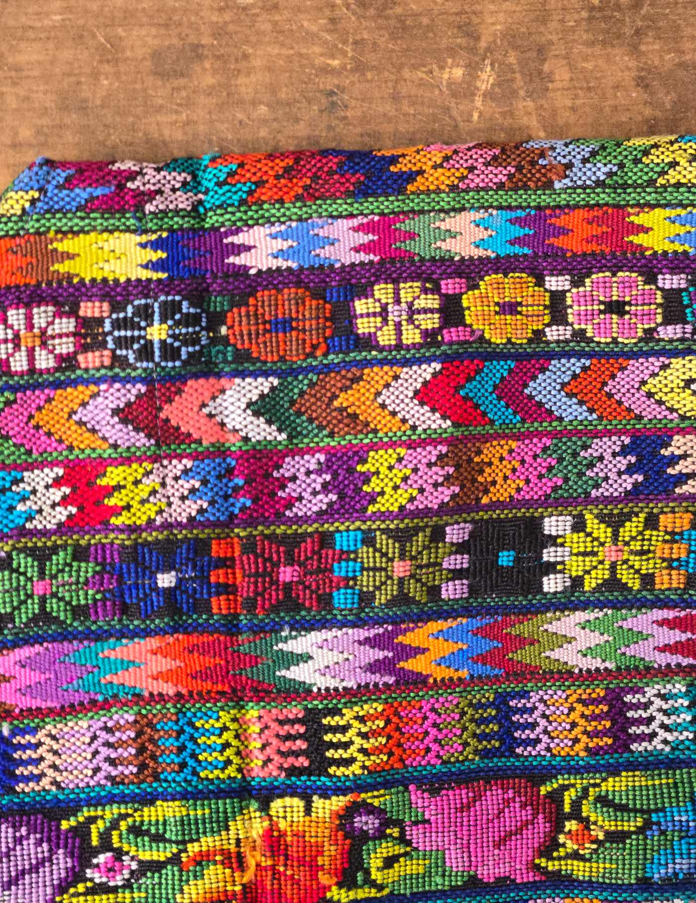 Colourful Geometric San martín jilotepeques Huipil #8-136