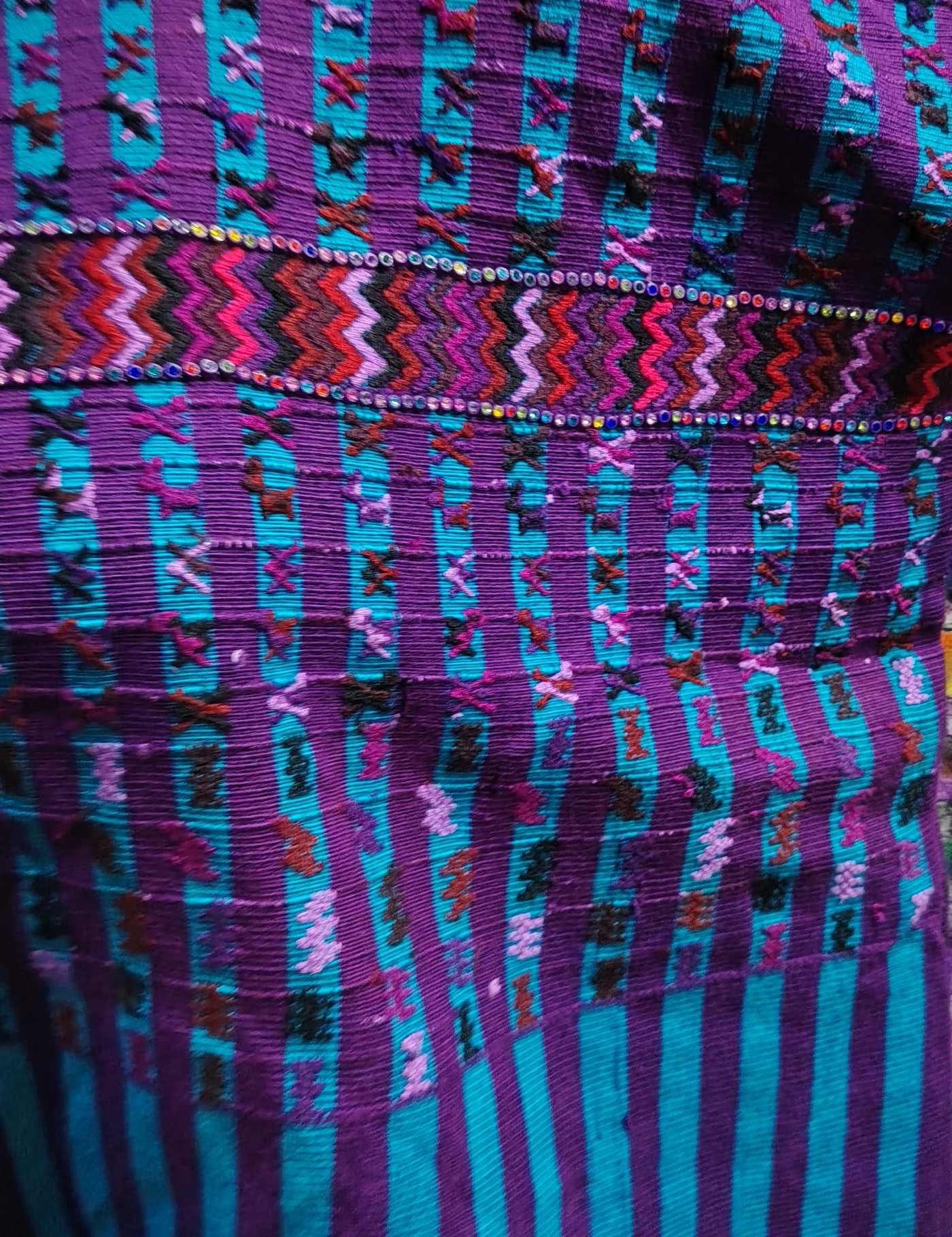 Blue and Berry San Lucas Huipil #8-147