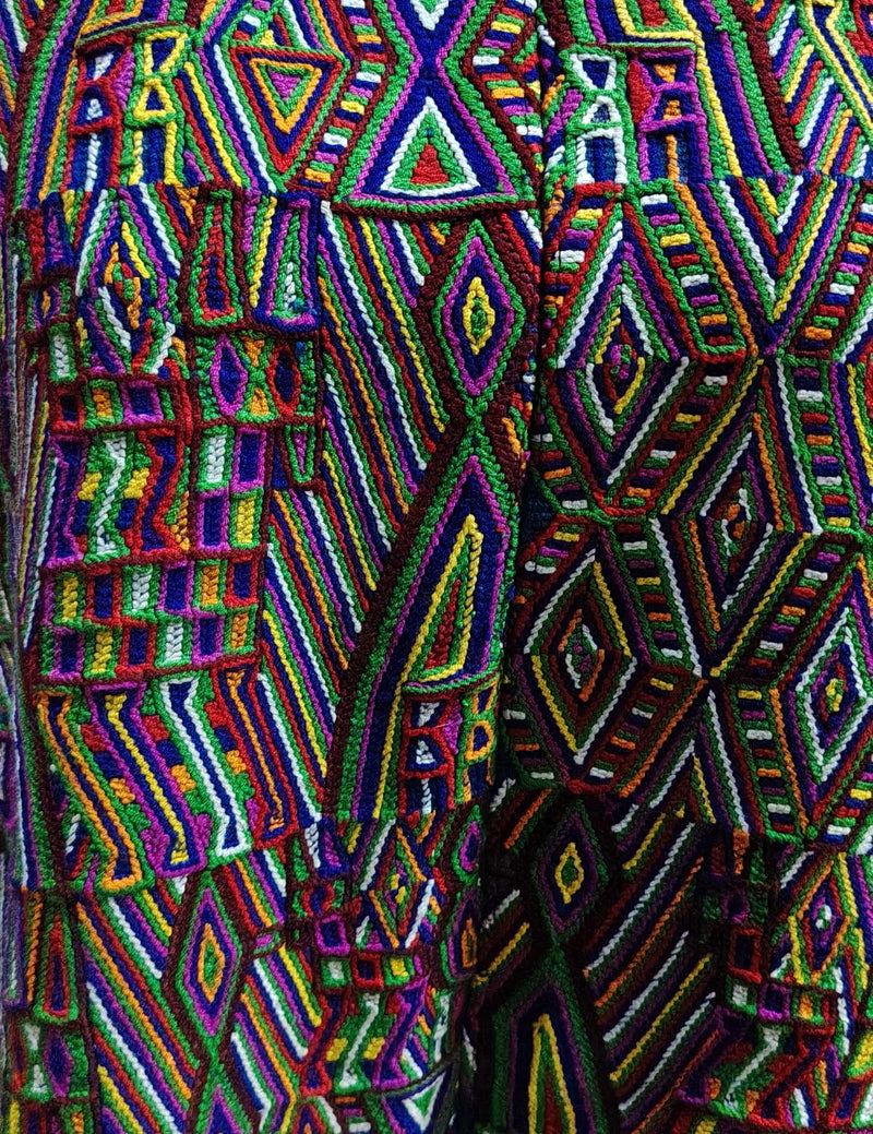 Blue and Red Nebaj Huipil #8-152