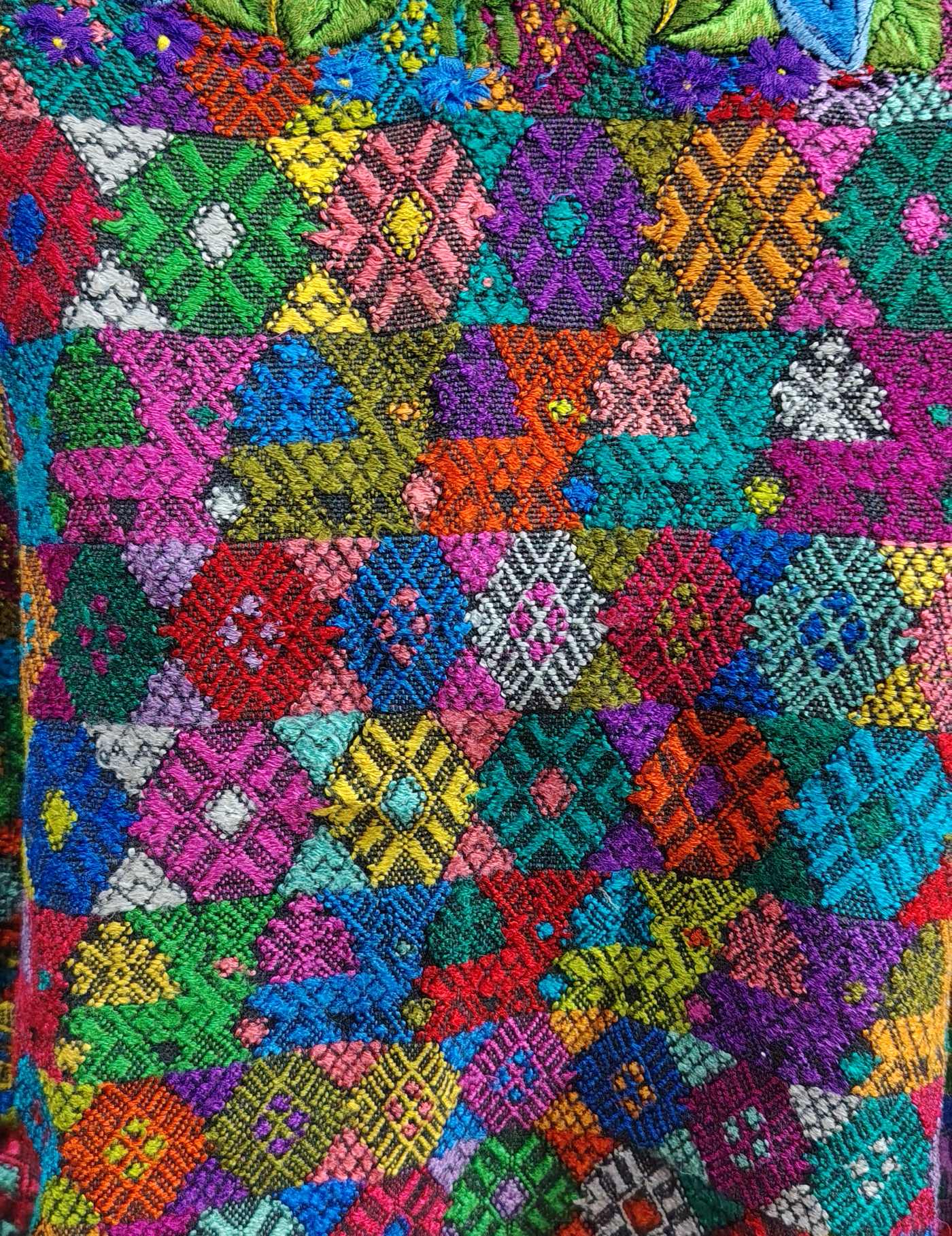 Multicoloured Cobán Huipil #8-165