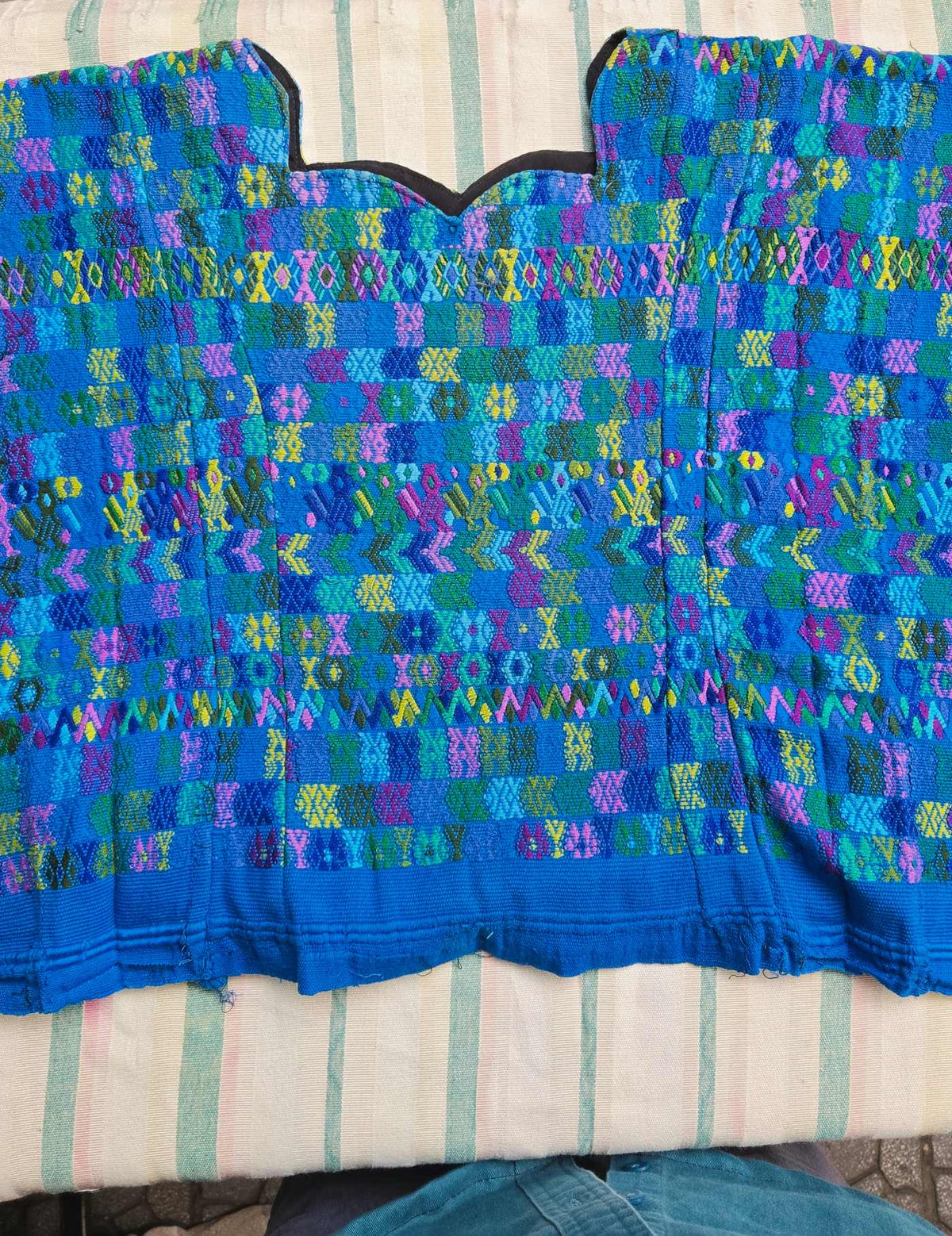 Bright Blue Cobán Huipil #8-170