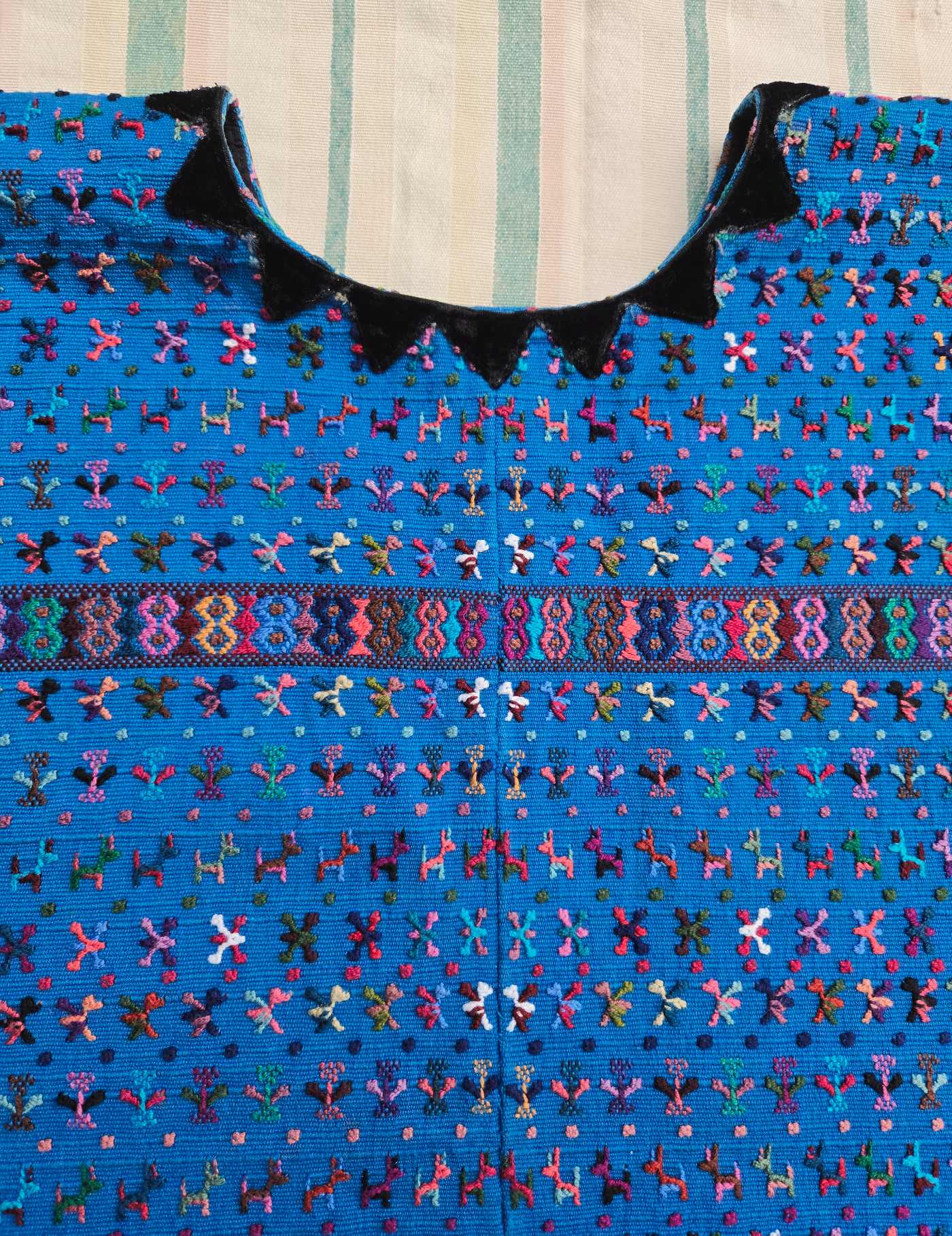 Bright Blue San Lucas Tolimán Huipil #8-171