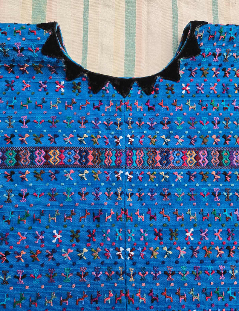 Bright Blue San Lucas Tolimán Huipil #8-171