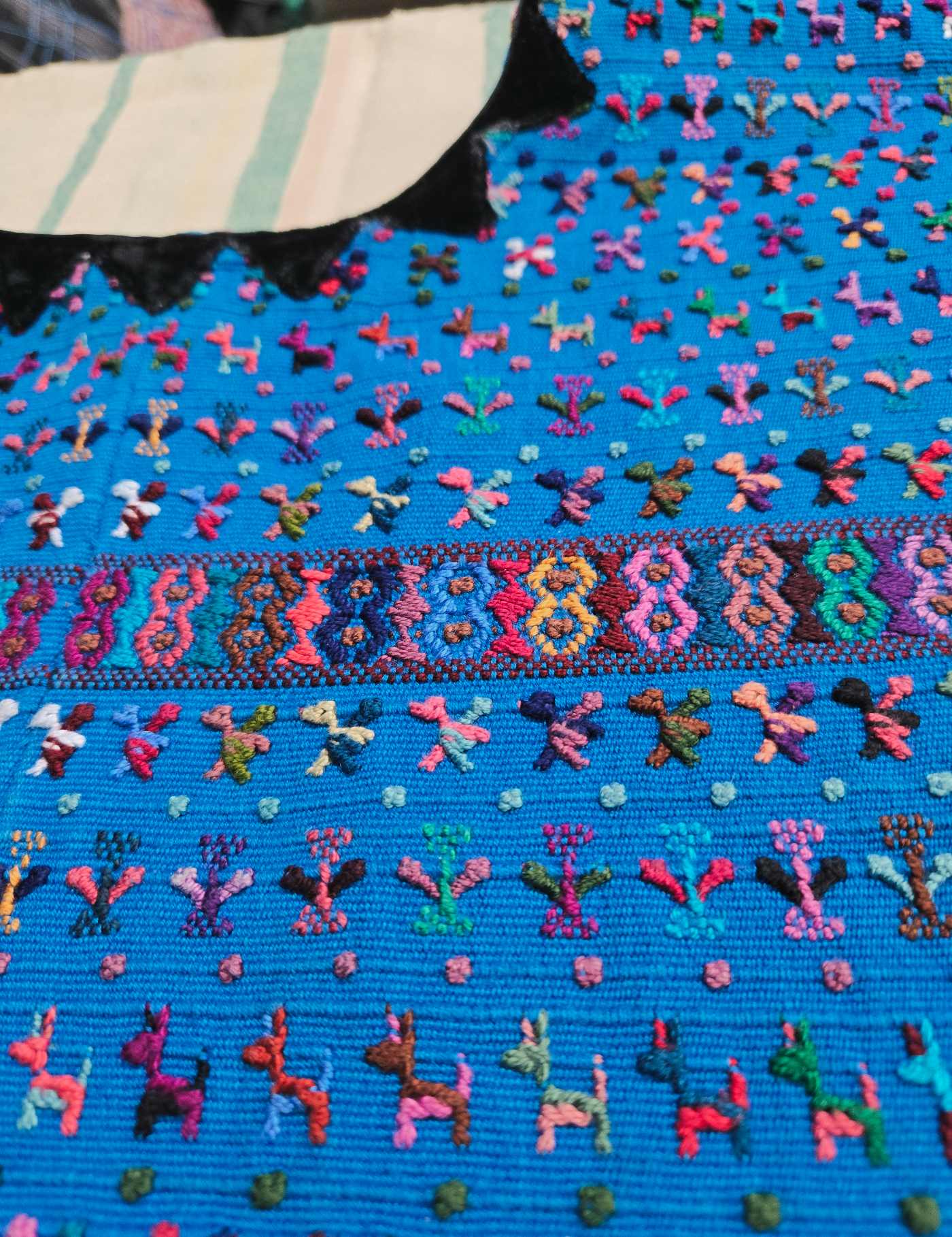 Bright Blue San Lucas Tolimán Huipil #8-171