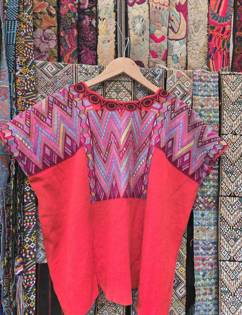 Silk Geometric Chichicastenango Huipil #8-172
