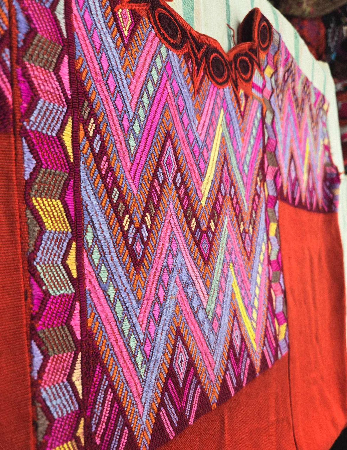 Silk Geometric Chichicastenango Huipil #8-172