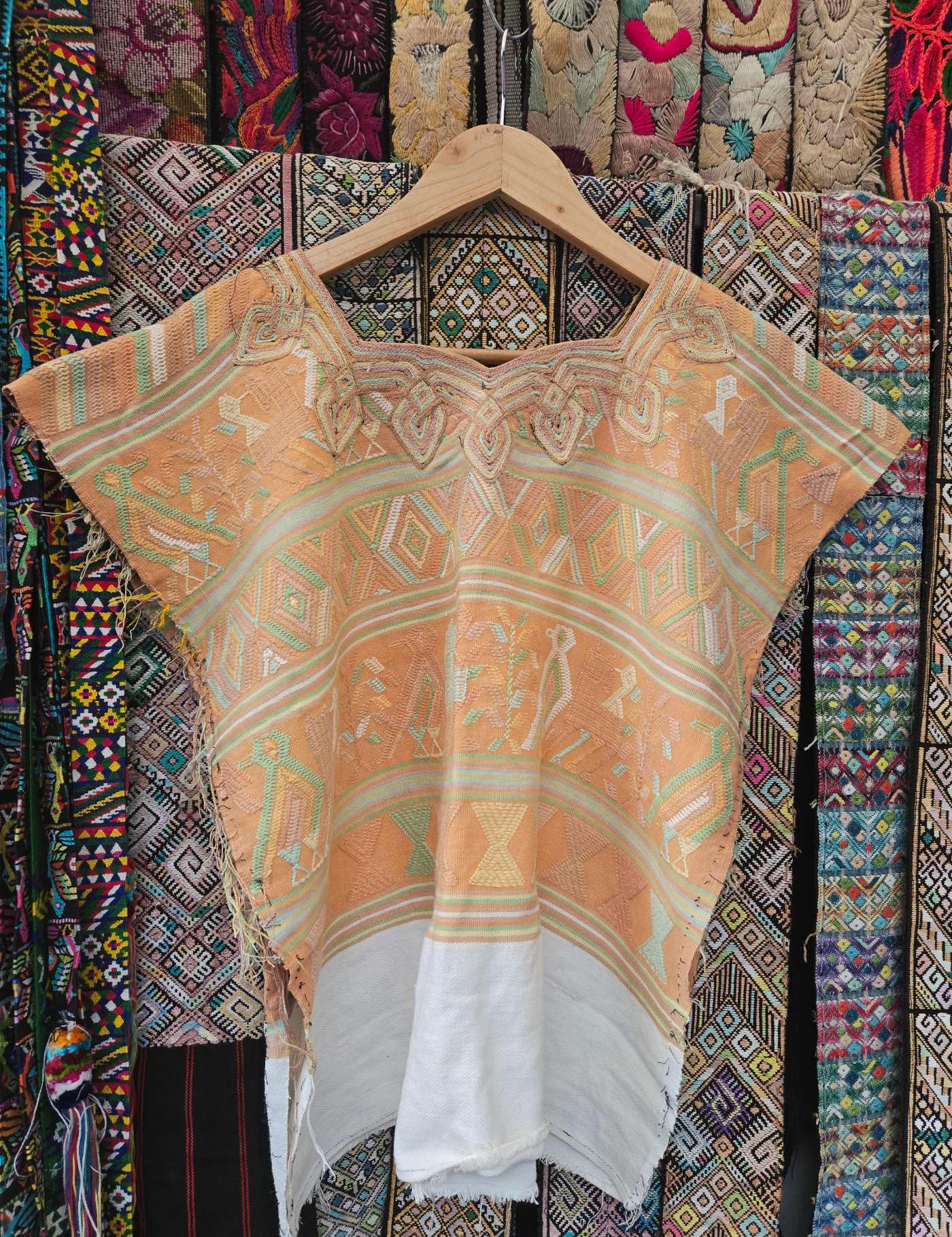 Pale Coral Nebaj Huipil #8-173