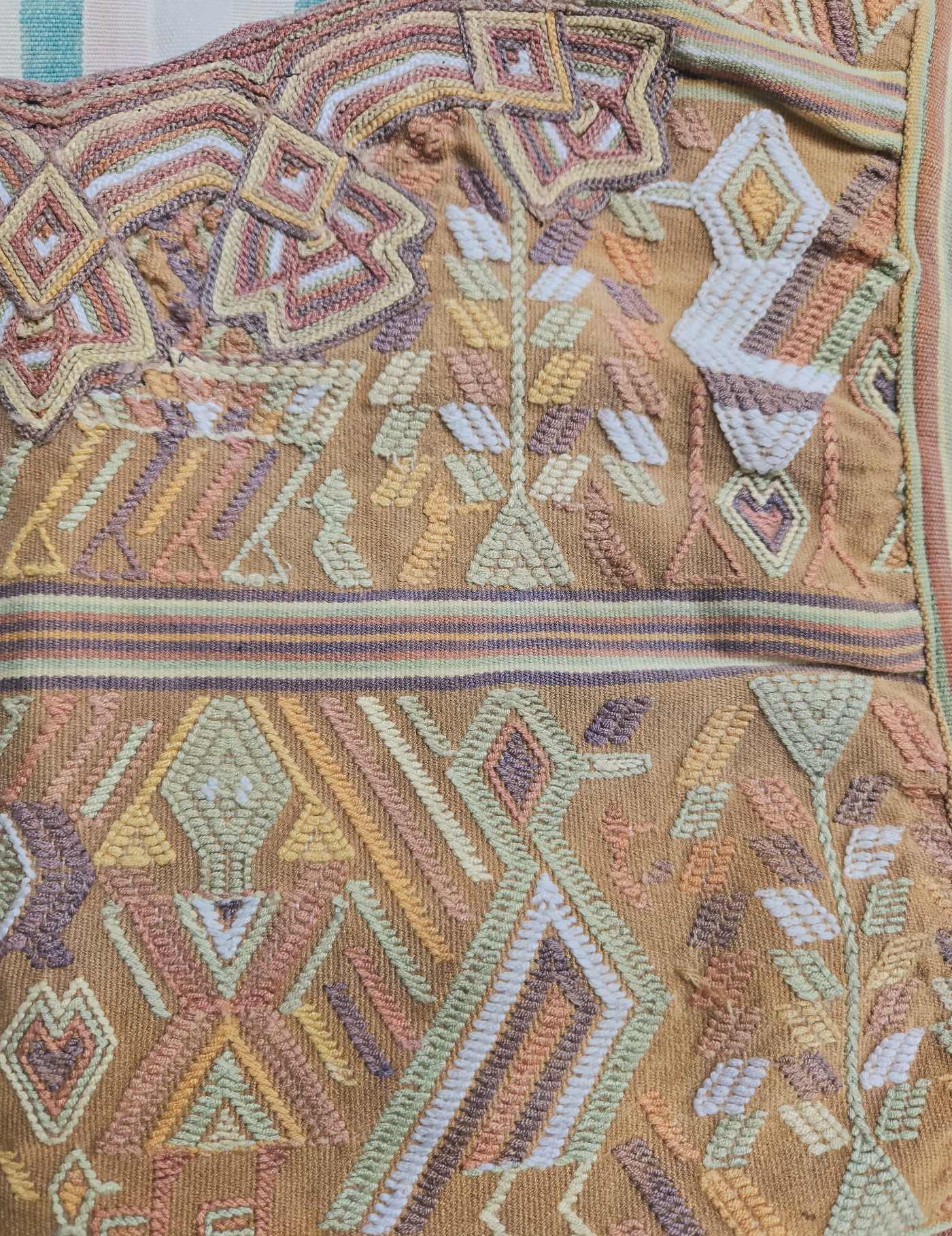 Caramel and White Nebaj Huipil #8-188