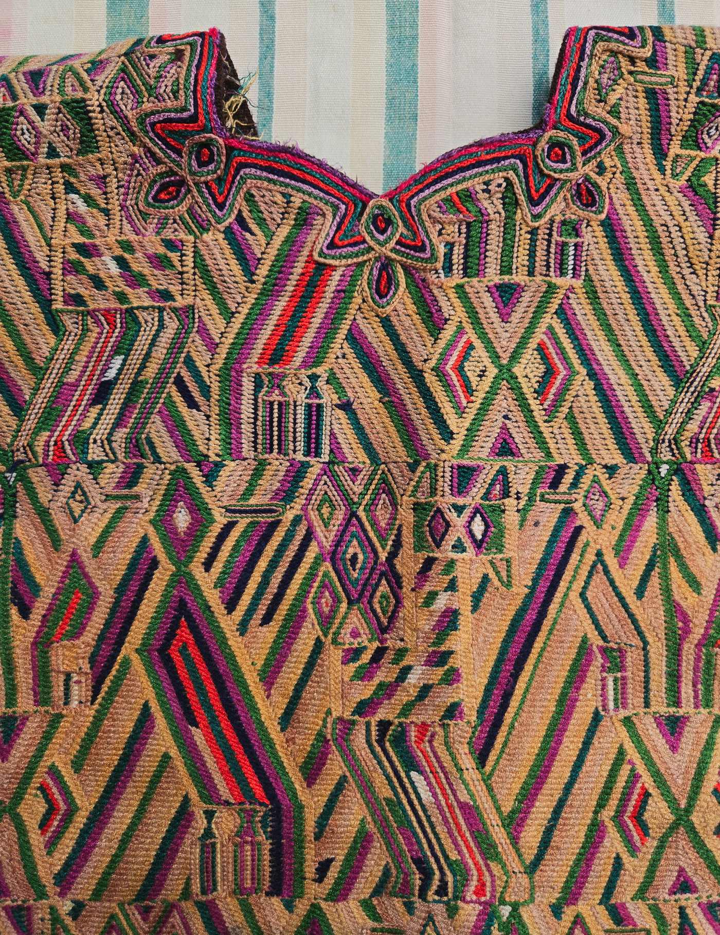 Red on Brown Nebaj Huipil #8-189
