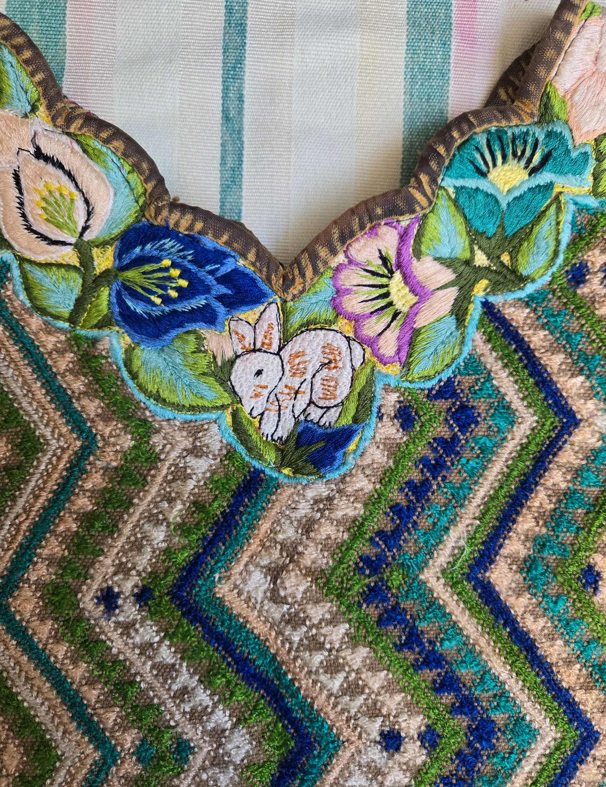 Retro Chevron Cobán Huipil #8-196