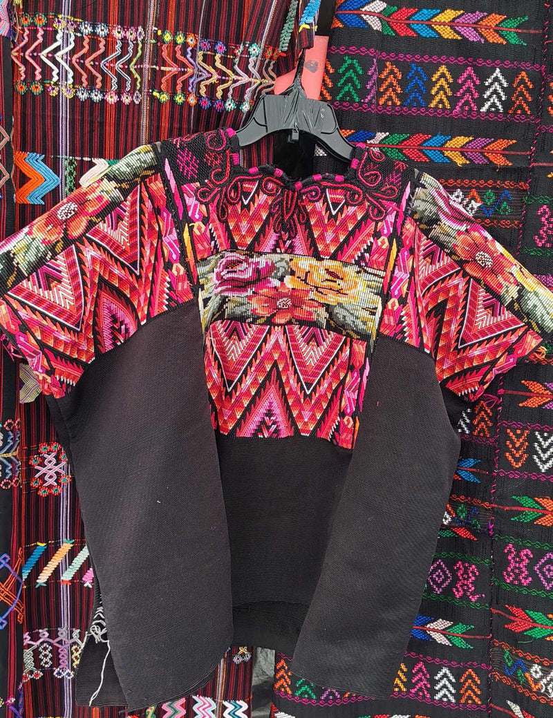 Floral Geometrics Chichicastenango Huipil #8-208