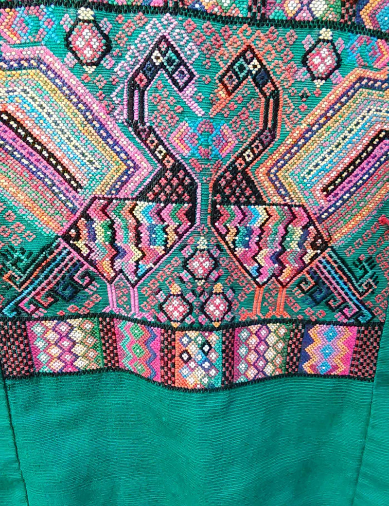 Geometric Peacocks Chichicastenango Huipil #8-218