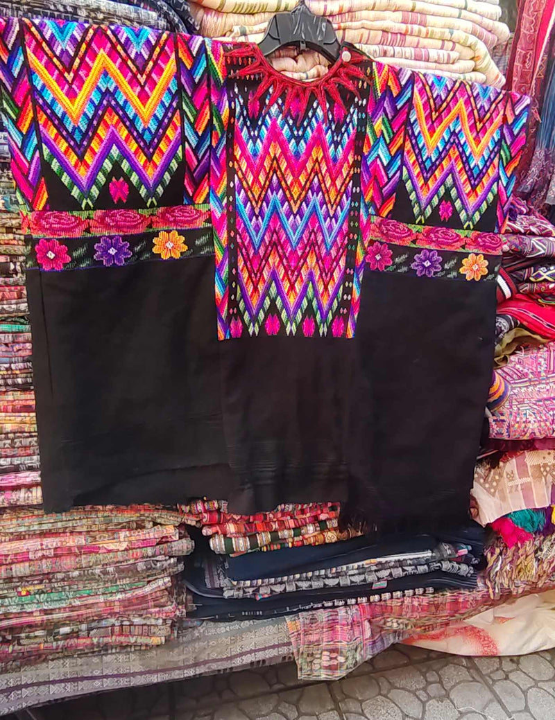 Colourful Geometrics Chichicastenango Huipil #8-219