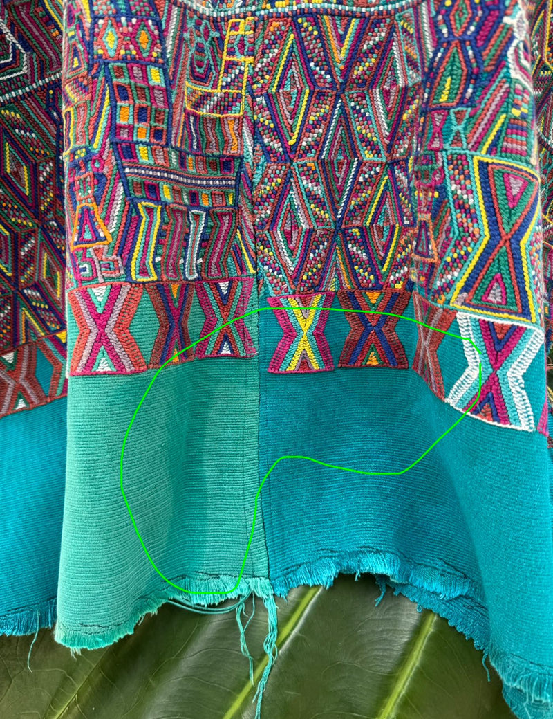 Multicolor Quetzals Nebaj Huipil #8-237