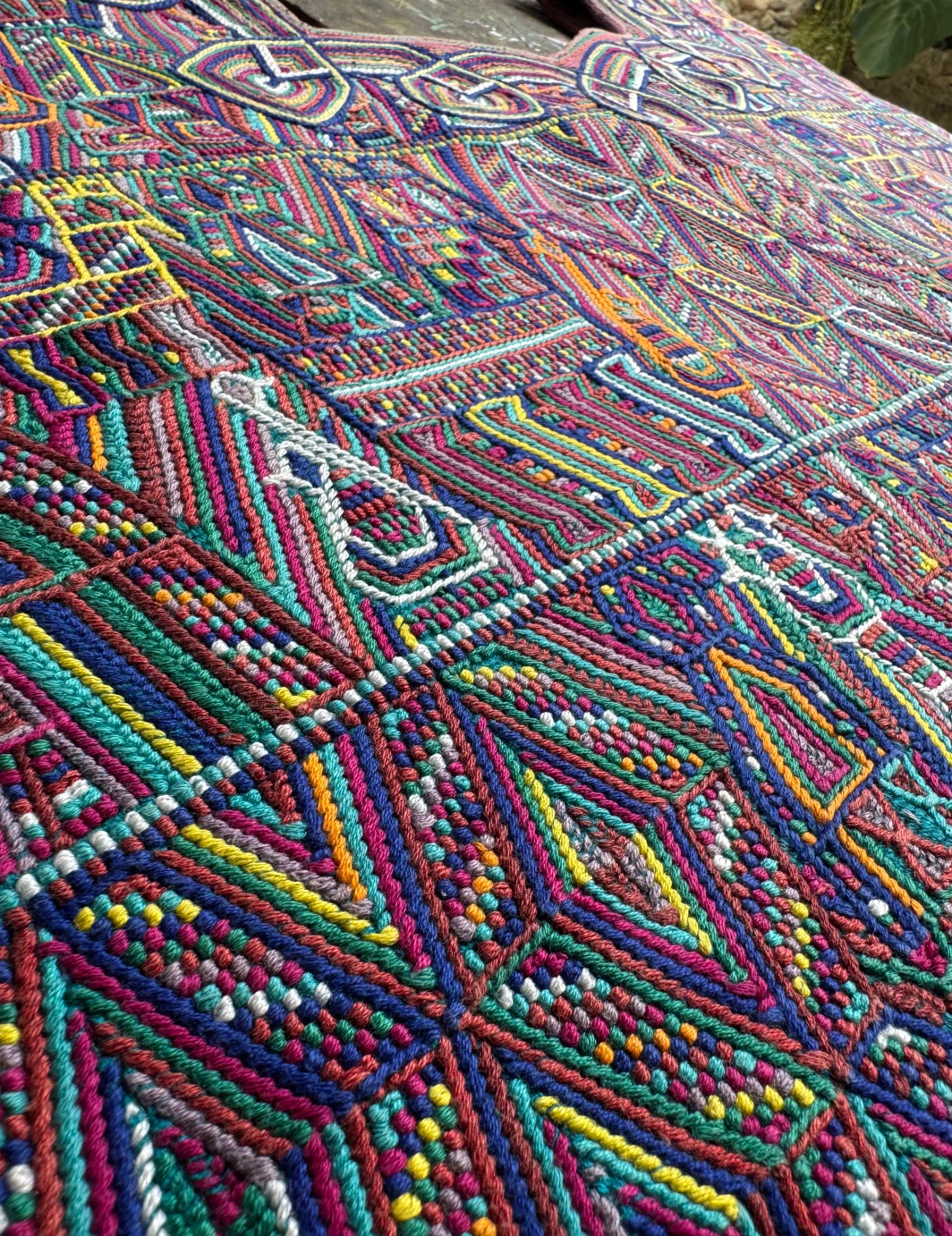 Multicolor Quetzals Nebaj Huipil #8-237
