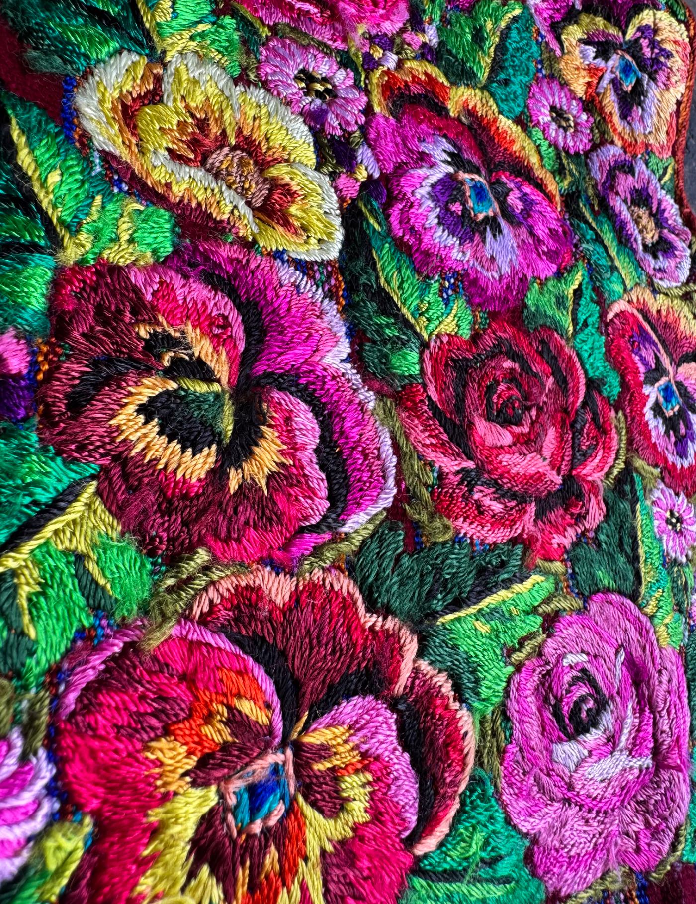Flowers and Stripes Patzún Huipil #8-240