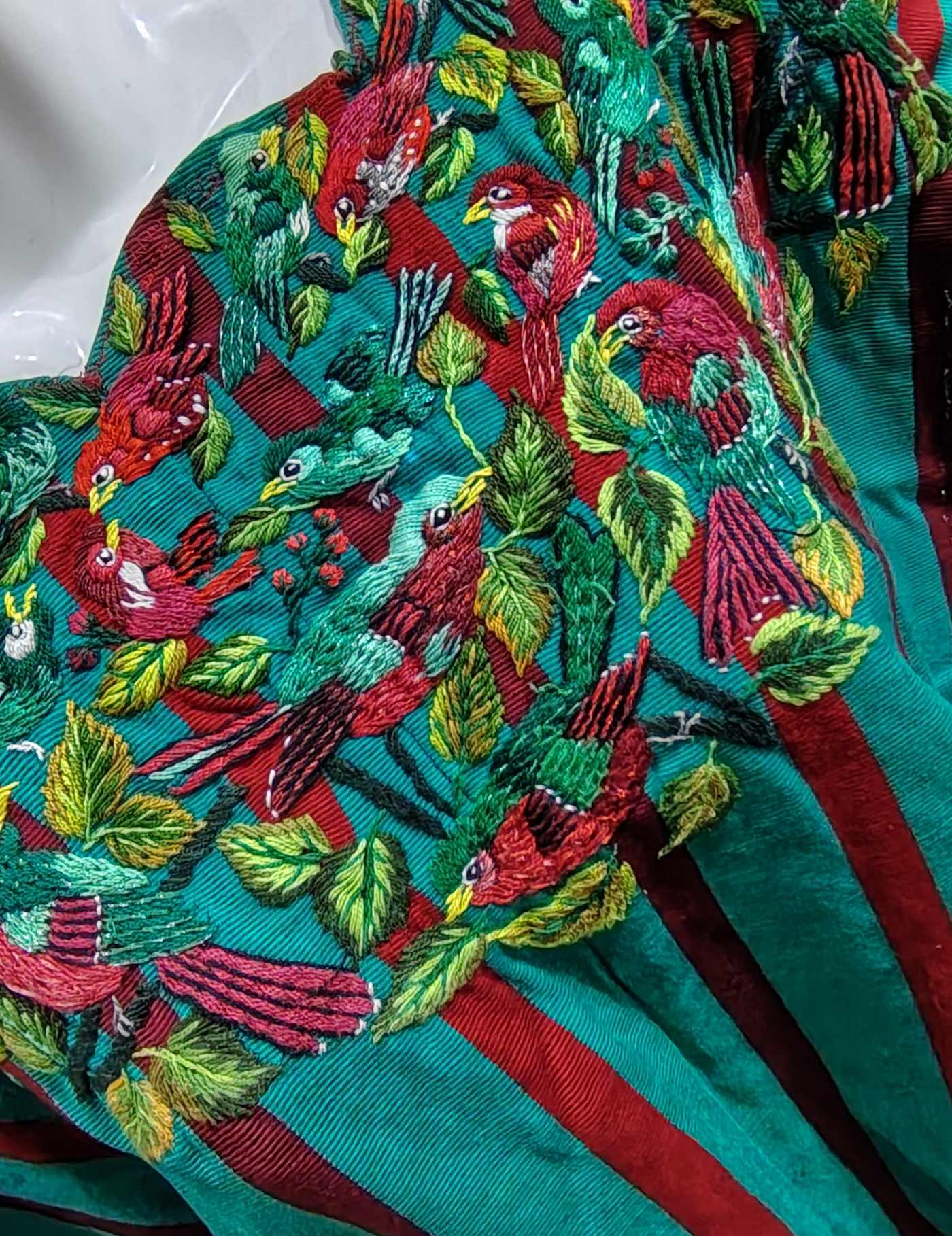 Green and Red Santiago Huipil #8-250