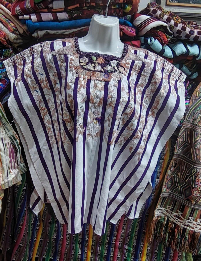 White with Stripes Santiago Huipil #8-252