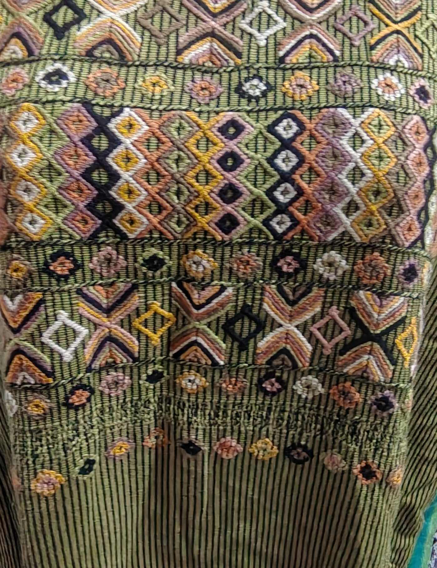 Lime and Gold Colotenango Huipil #8-254