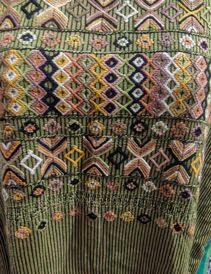 Lime and Gold Colotenango Huipil #8-254