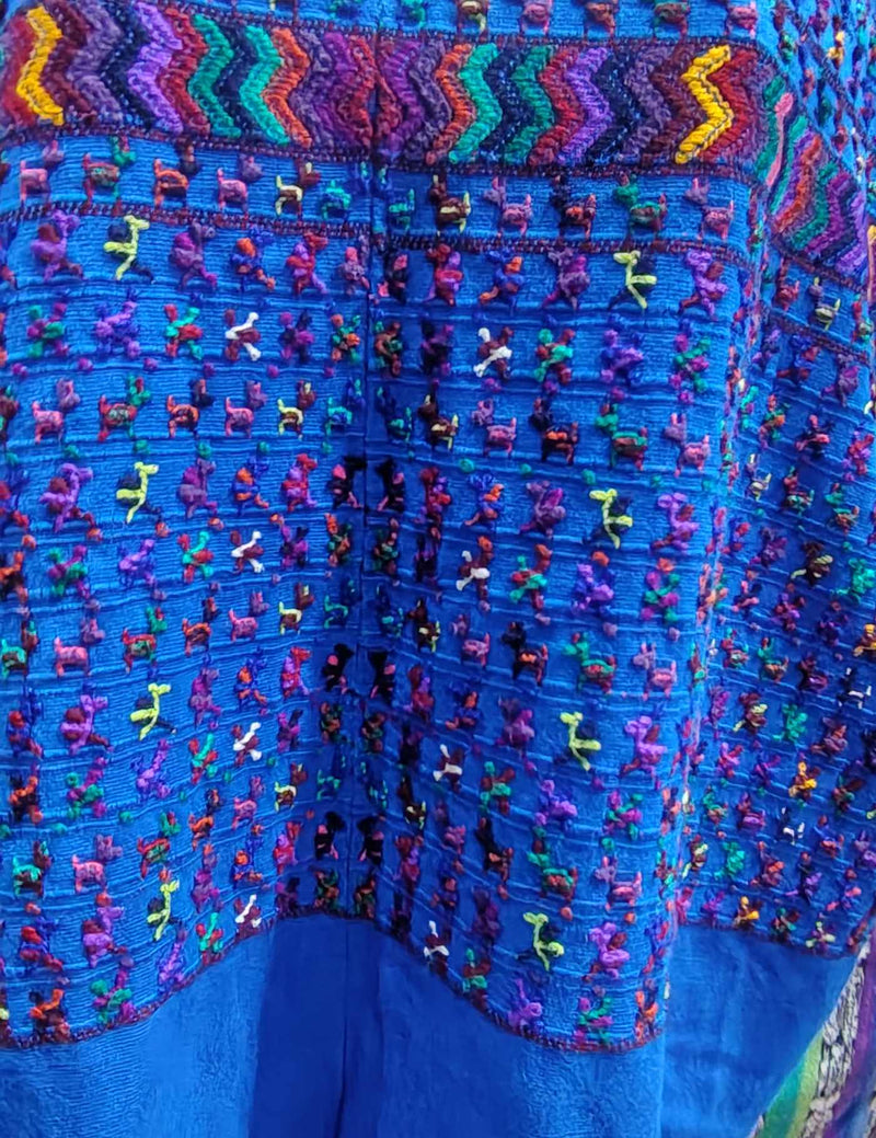 Bright Blue San Lucas Tolimán Huipil #8-259