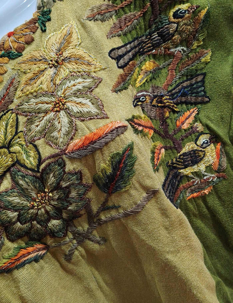 Gold and Green Santiago Huipil #8-272