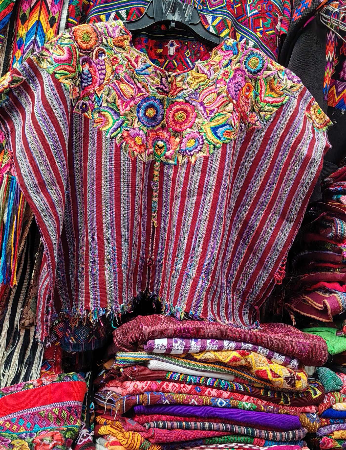 Colourful Birds Patzún Huipil #8-288