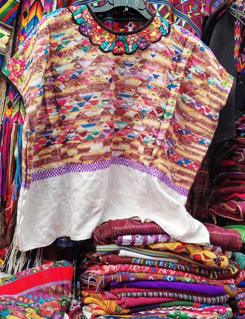 Colourful Geometric SAN marcos Huipil #8-289
